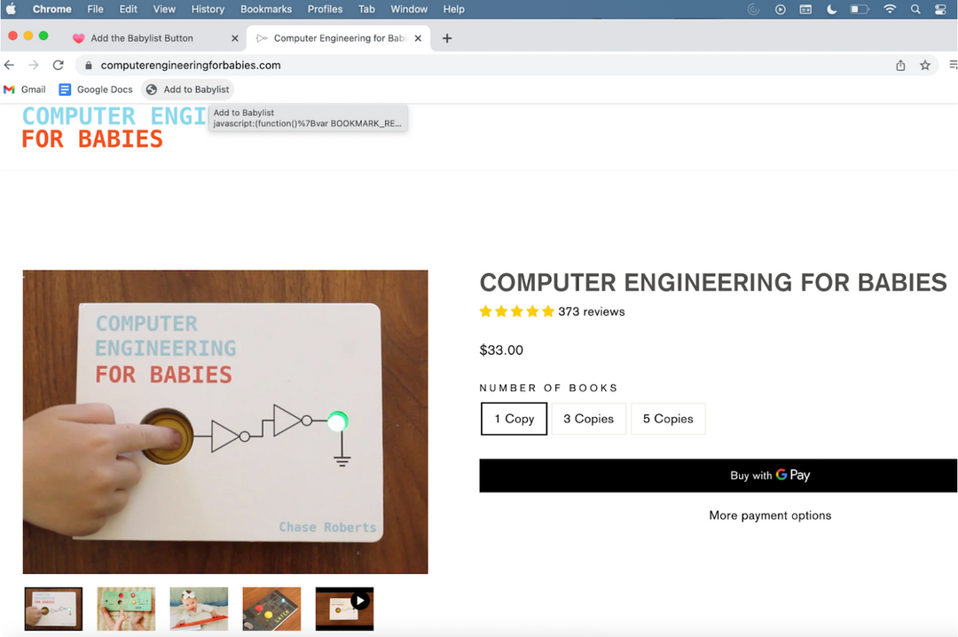 babylist registry items for computer engineers